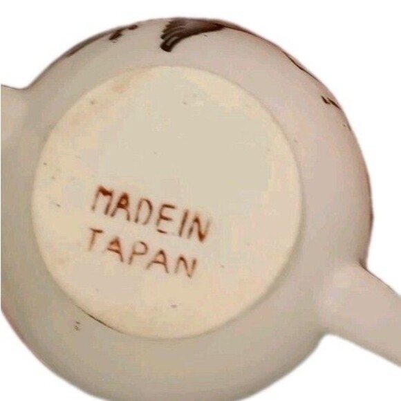 VTG Japanese Miniature Child's Tea Set Porcelain Blue Birds & Flowers 13 Pieces - Picture 13 of 16